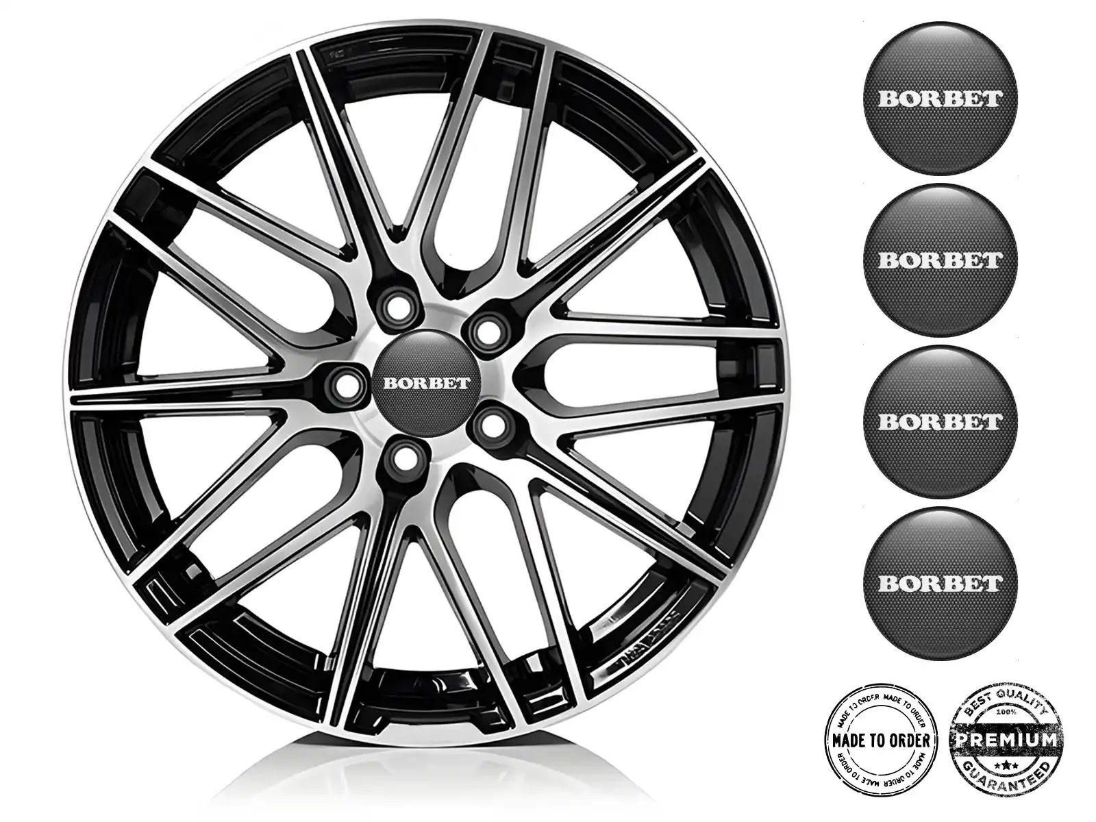 Borbet Aufkleber Felgen Edition Feinjustiert Radiant Grid